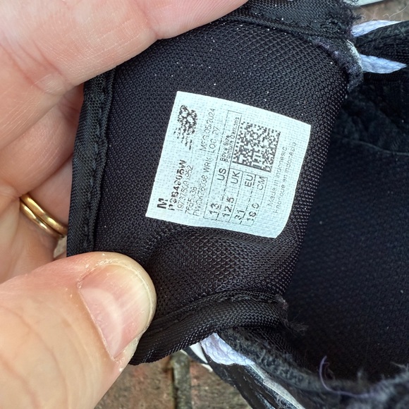 New Balance 480 Black Faux Leather Running Sneakers Size 13M kids boys toddler - Picture 8 of 9